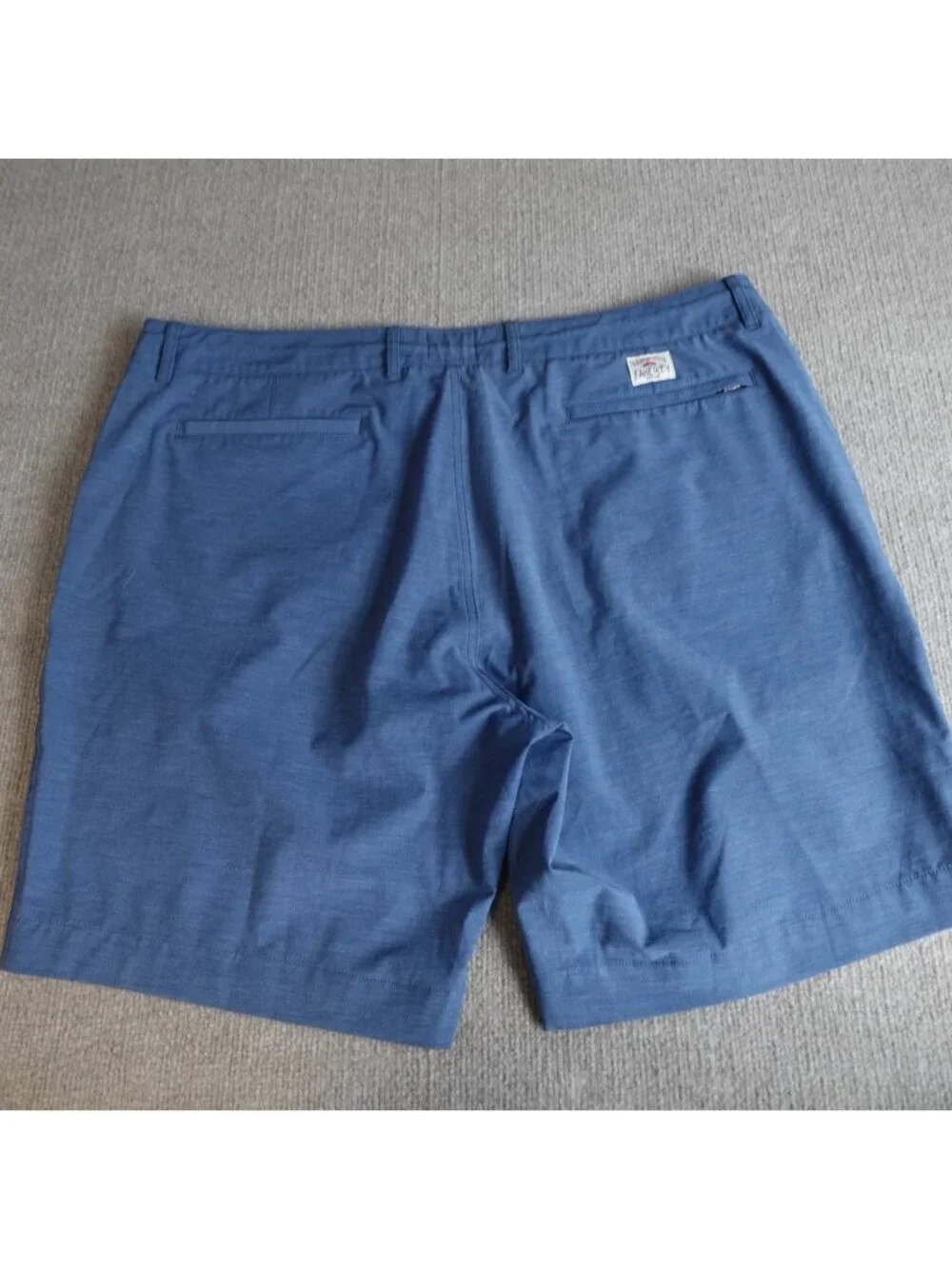 Faherty Mens Shorts 40 Blue Heather Hybrid Drawstring 8
